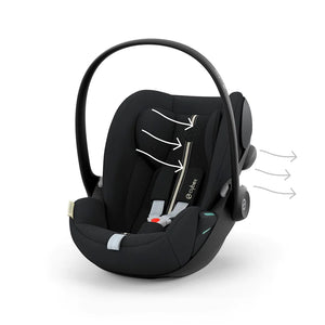 Cybex Cloud G i-Size Plus Newborn Car Seat - Moon Black   