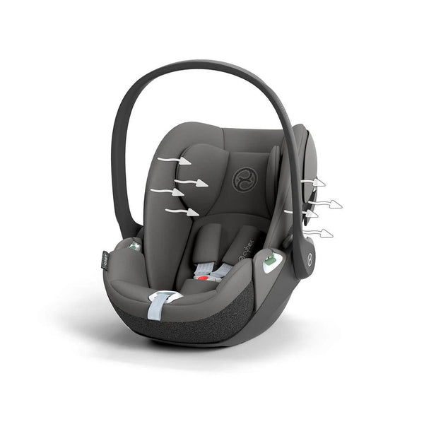 Cybex Cloud T And Base Bundle i - Size Newborn Car Seat - Mirage Grey - For Your Little One