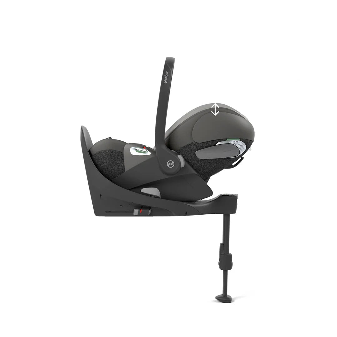 Cybex Cloud T And Base Bundle i-Size Newborn Car Seat - Mirage Grey   