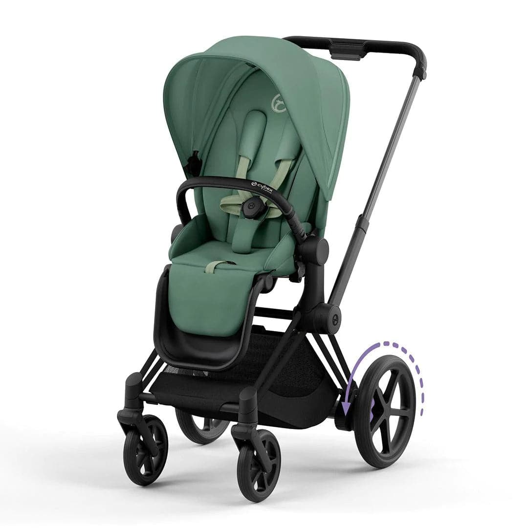 Cybex e-Priam Pushchair - Leaf Green Leaf Green / Matt Black No Carrycot 