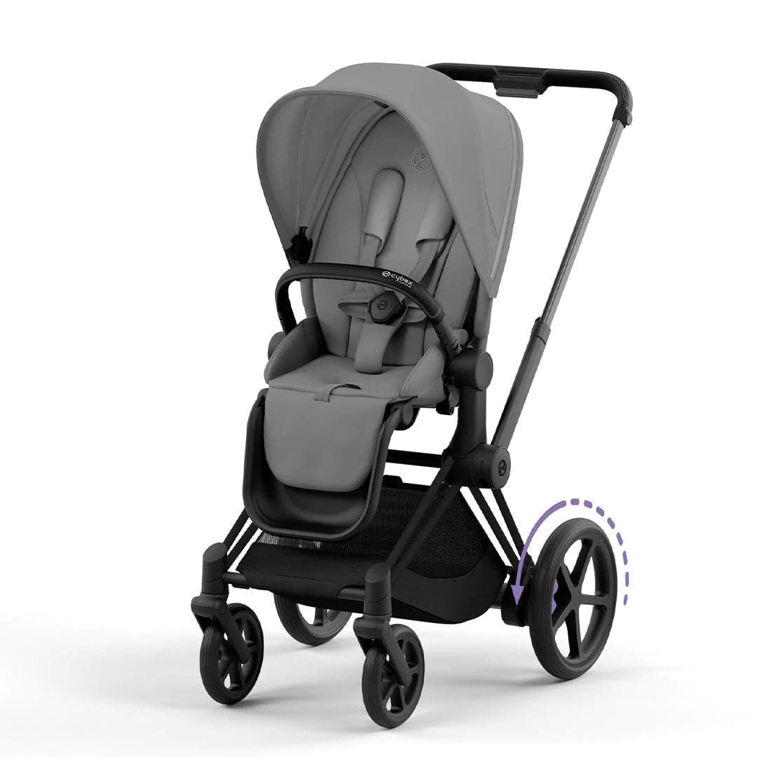 Cybex e-Priam Pushchair - Mirage Grey Mirage Grey / Matt Black No Carrycot 