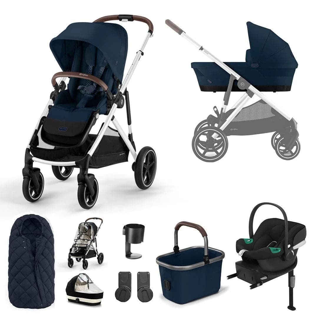 Cybex Gazelle S 10 Piece Comfort Travel System Bundle - Ocean Blue   