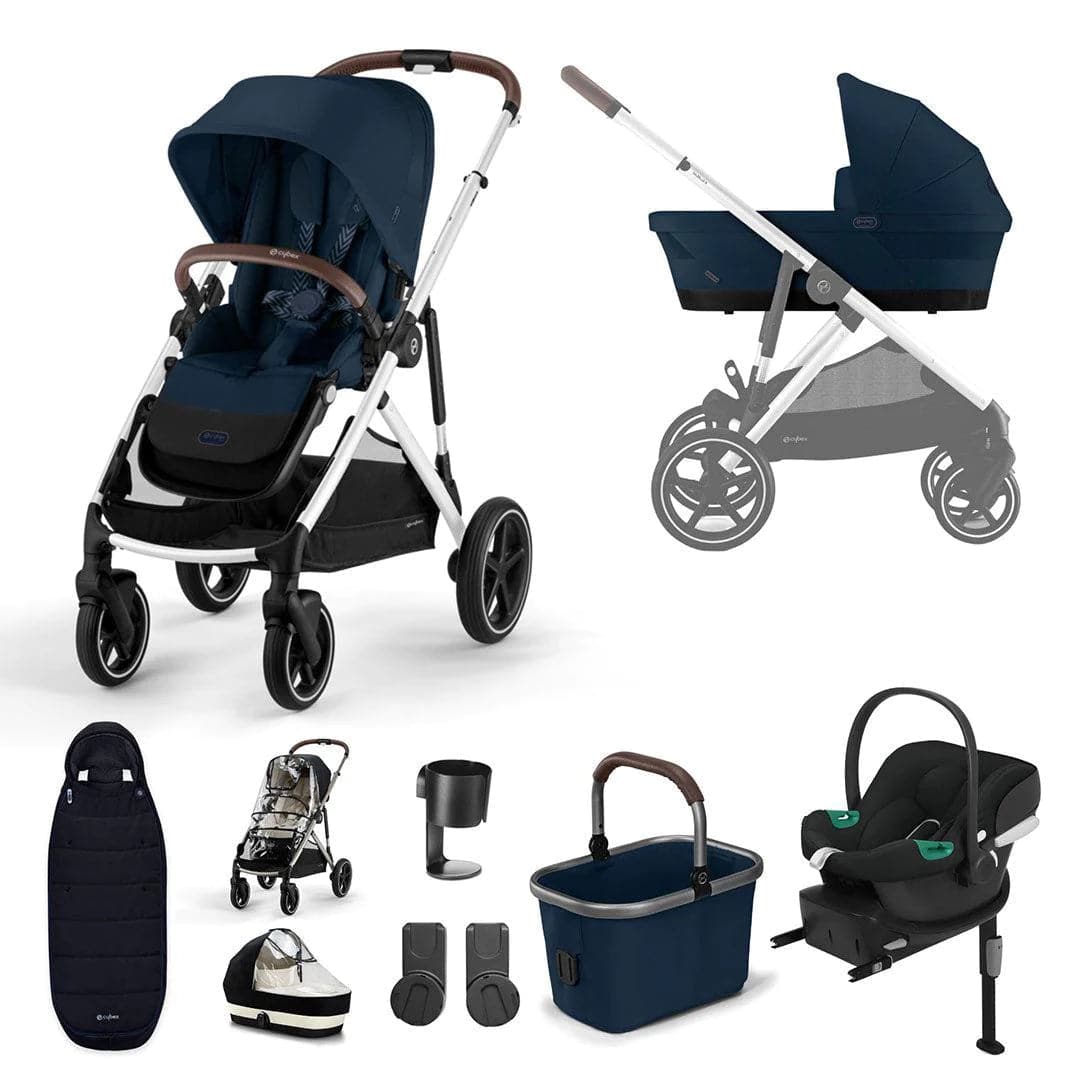 Cybex Gazelle S 10 Piece Comfort Travel System Bundle - Ocean Blue   