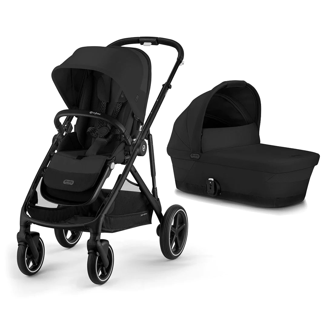Cybex Gazelle S Pushchair - Moon Black - With Carrycot | For Your Little One