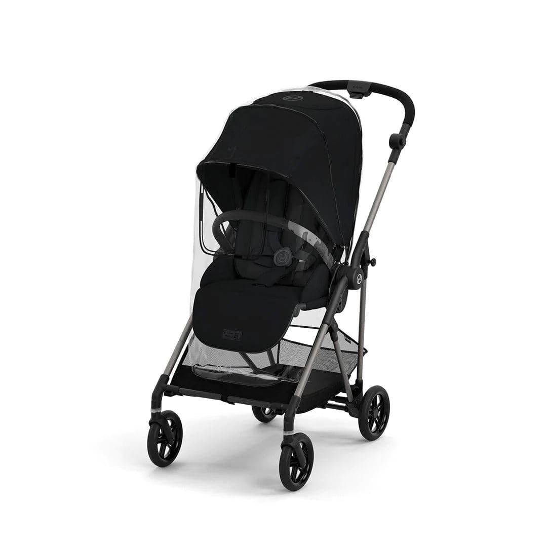 Cybex Melio Essentials Pushchair Bundle - Moon Black   