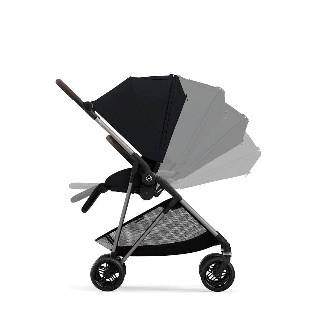 Cybex Melio Essentials Pushchair Bundle - Moon Black   