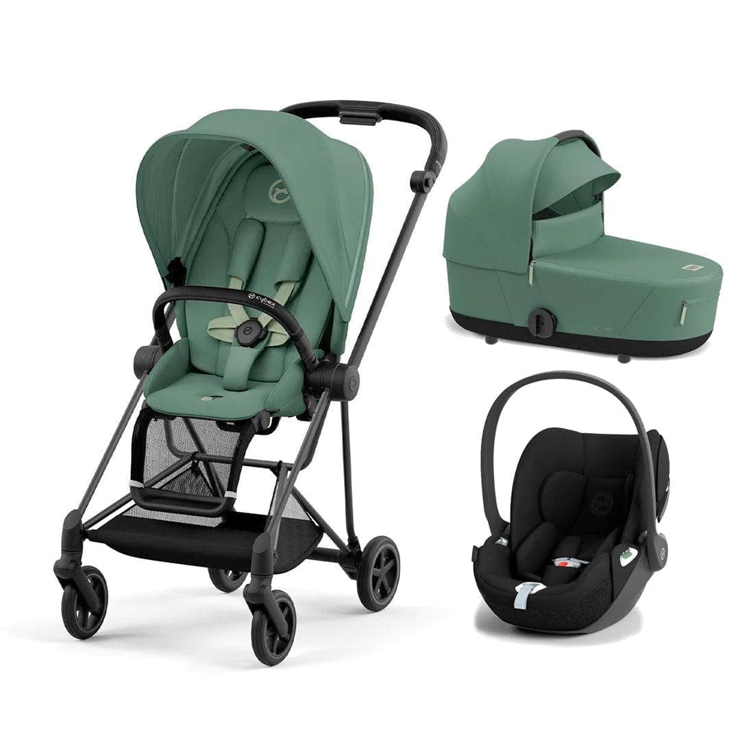 Cybex Mios + Cloud T Travel System - Leaf Green Leaf Green / Matt Black No Base 