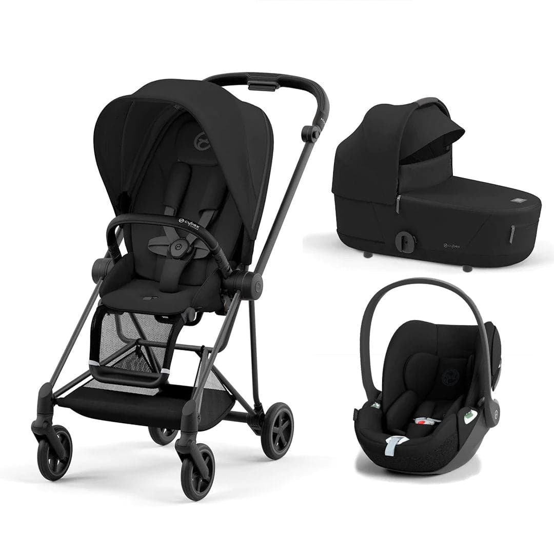 Cybex Mios + Cloud T Travel System - Sepia Black Sepia Black / Matt Black No Base 