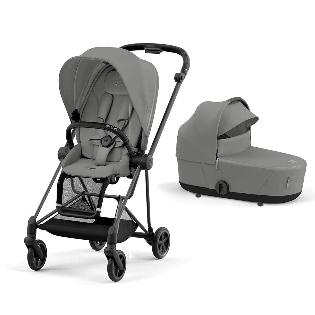 Cybex Mios Pushchair - Mirage Grey Mirage Grey / Matt Black Lux Carrycot 