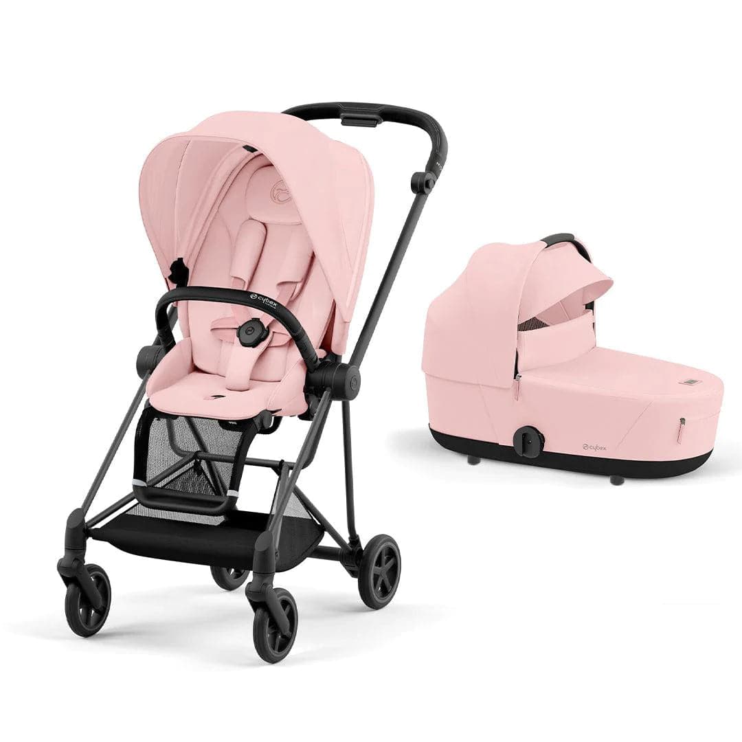 Cybex Mios Pushchair - Peach Pink Peach Pink / Matt Black Lux Carrycot 