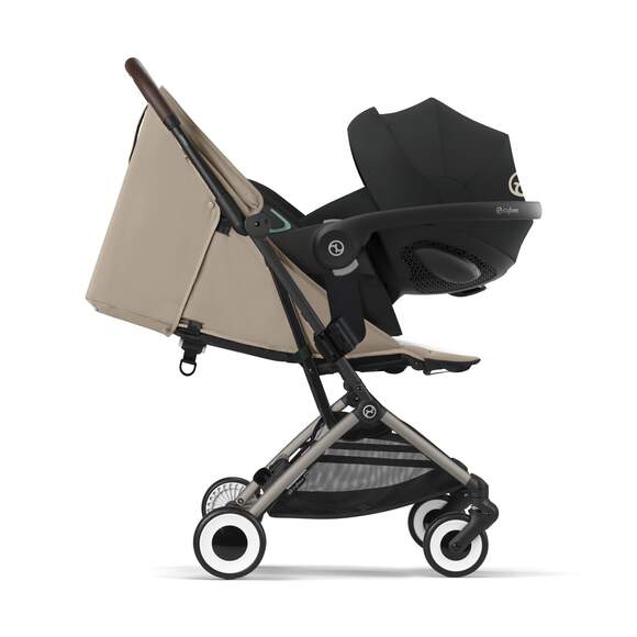 Cybex Orfeo Silver Stroller Inc Raincover - Almond Beige - For Your Little One