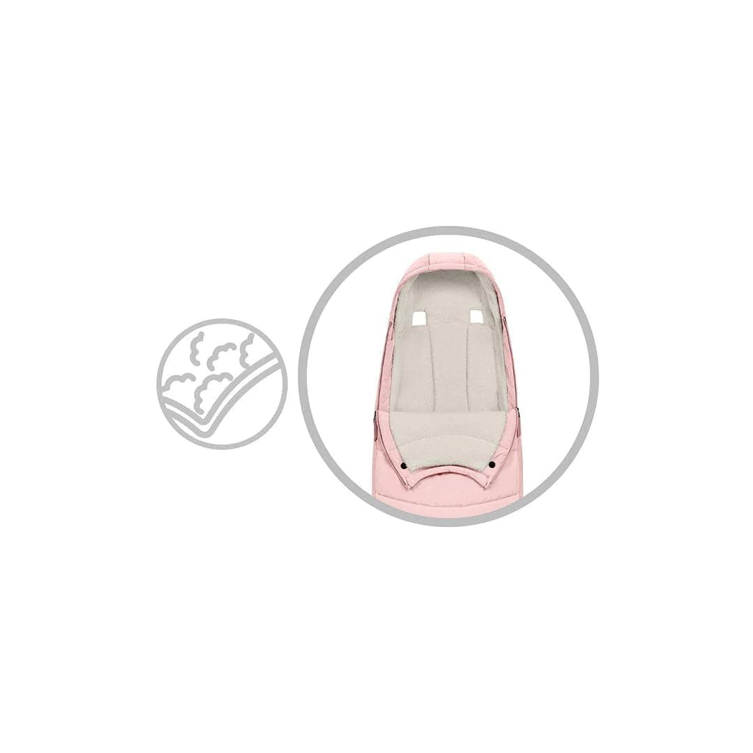 Cybex Platinum Footmuff - Peach Pink -  | For Your Little One