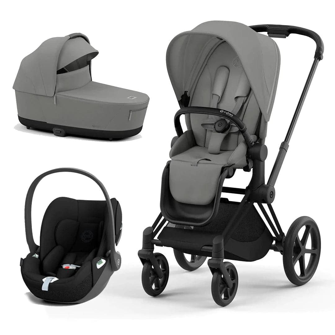 Cybex Priam Cloud T Travel System - Mirage Grey - Mirage Grey / Matt Black / Cloud T | For Your Little One