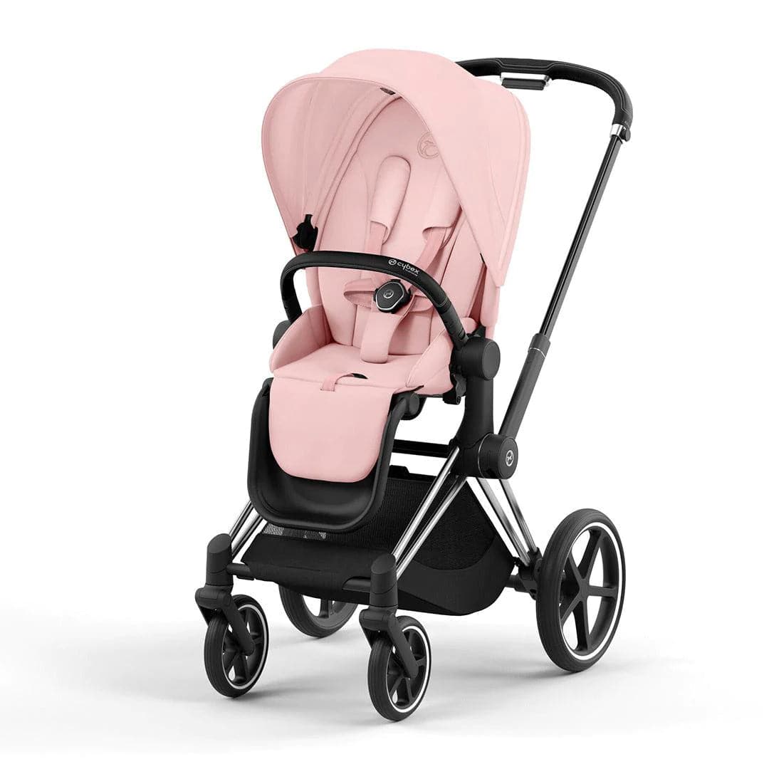 Cybex Priam Pushchair - Peach Pink - Peach Pink / Chrome & Black / No Carrycot | For Your Little One