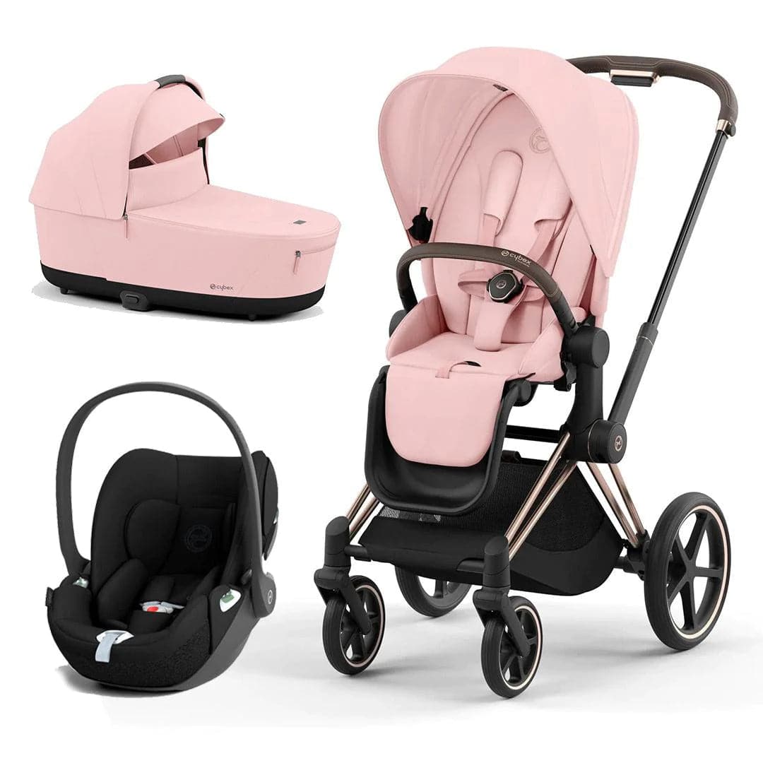 Cybex Priam Cloud T Travel System - Peach Pink - Peach Pink / Rose Gold / Cloud T | For Your Little One