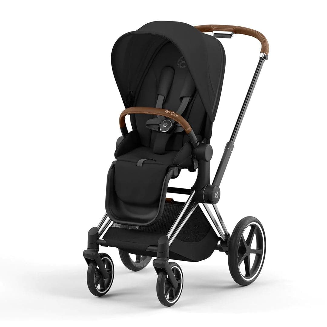 Cybex Priam Pushchair - Sepia Black - Sepia Black / Chrome & Brown / No Carrycot | For Your Little One