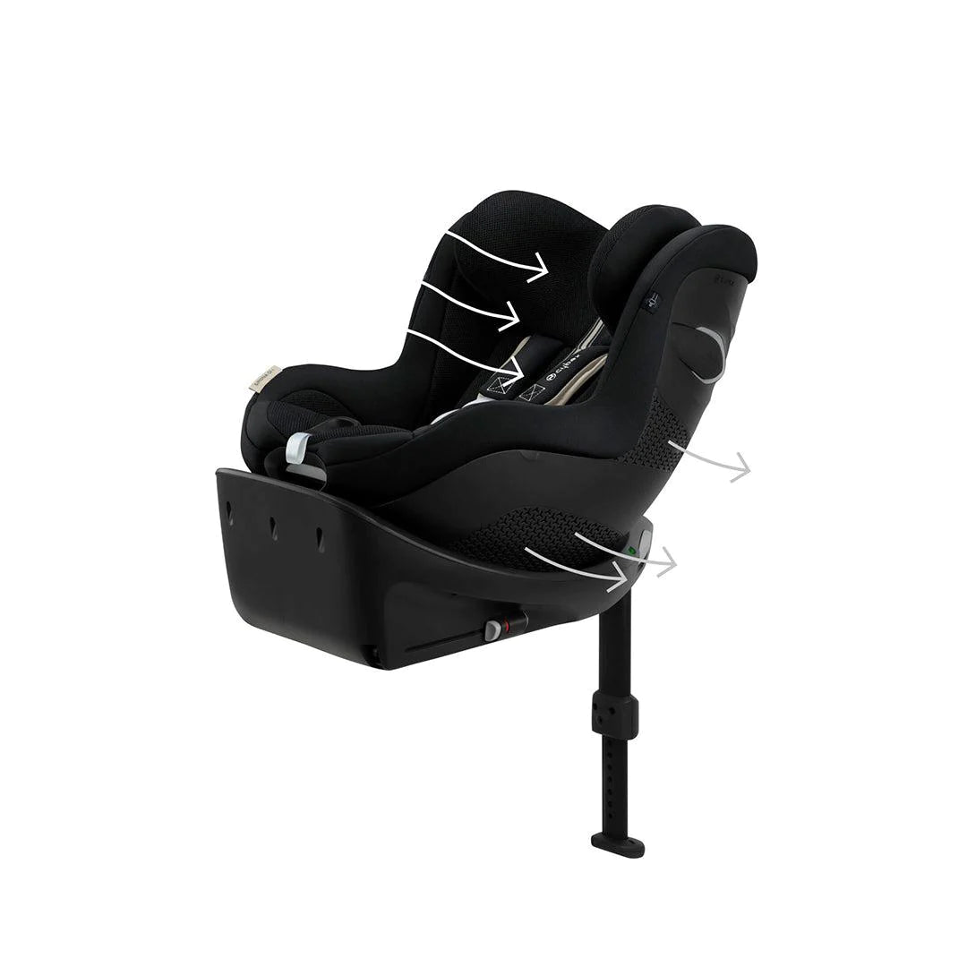 Cybex Sirona Gi i-Size Plus Car Seat  - Moon Black -  | For Your Little One