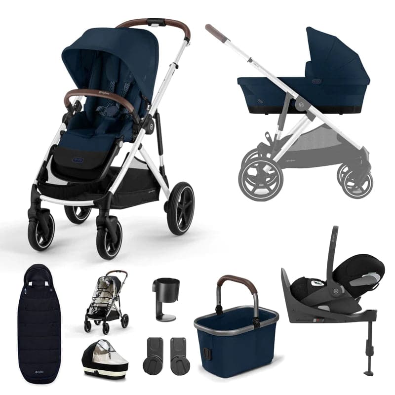 Cybex Gazelle S 10 Piece Luxury Travel System Bundle - Ocean Blue   