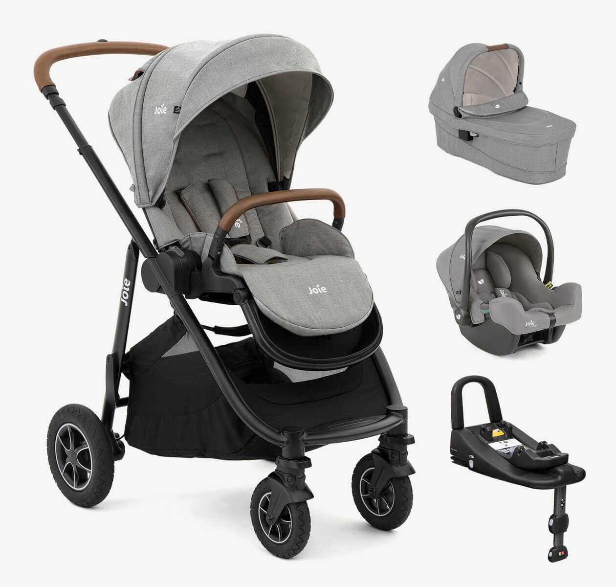 Joie Versatrax Pebble On The Go Bundle B (PC, CCOT, IC & BASE) -  | For Your Little One