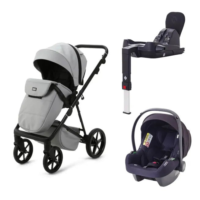 **Display Model** - Mee - Go 3 in 1 Plus Milano Evo 3 in 1 Plus Travel System - Stone Grey - For Your Little One