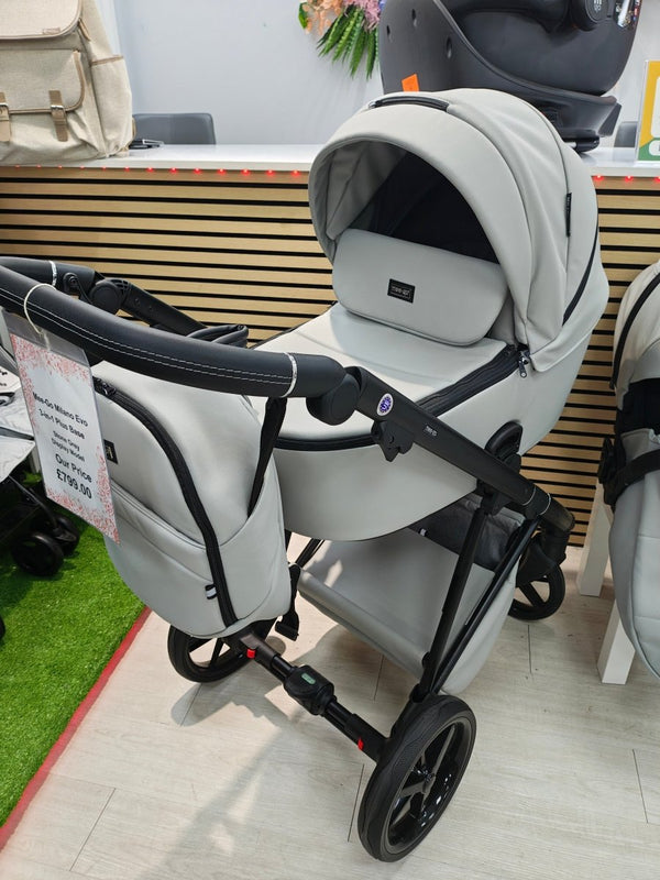 **Display Model** - Mee - Go 3 in 1 Plus Milano Evo 3 in 1 Plus Travel System - Stone Grey - For Your Little One