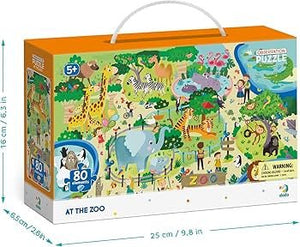 Dodo “At The Zoo” Observation Jigsaw Puzzle – 80 Pieces (New) - For Your Little One