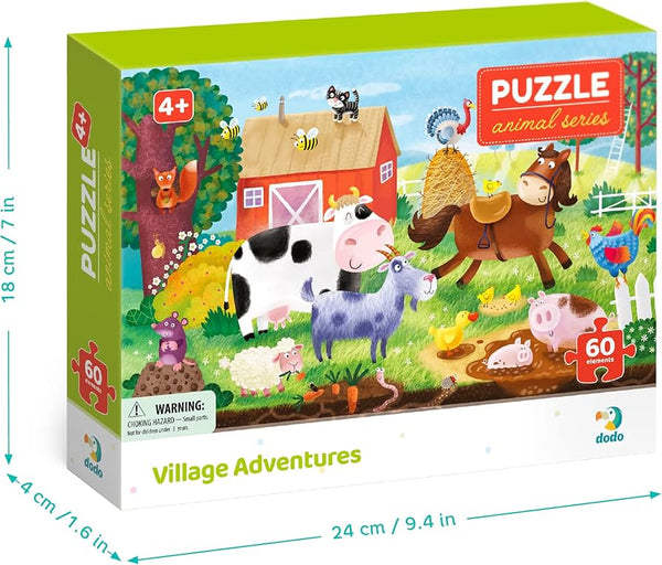 Dodo “Village Adventures” Jigsaw Puzzle – 60 Pieces (New) - For Your Little One