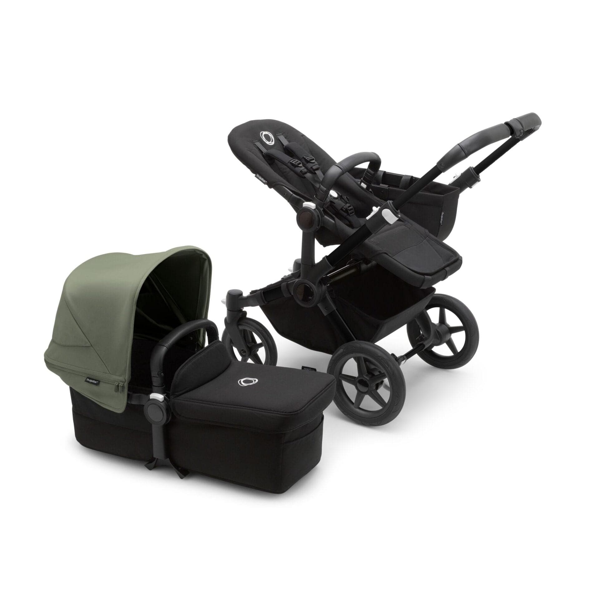 Bugaboo Donkey 5 Mono Pushchair on Black/Black Chassis - Choose Your Colour - Forest Green | For Your Little One