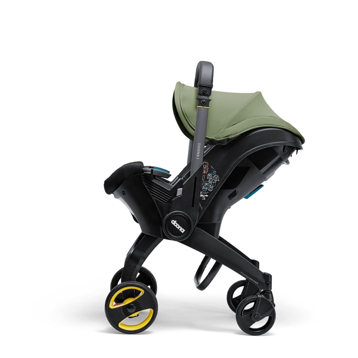 Doona i Car Seat & Stroller + ISOFIX Base - Desert Green - For Your Little One