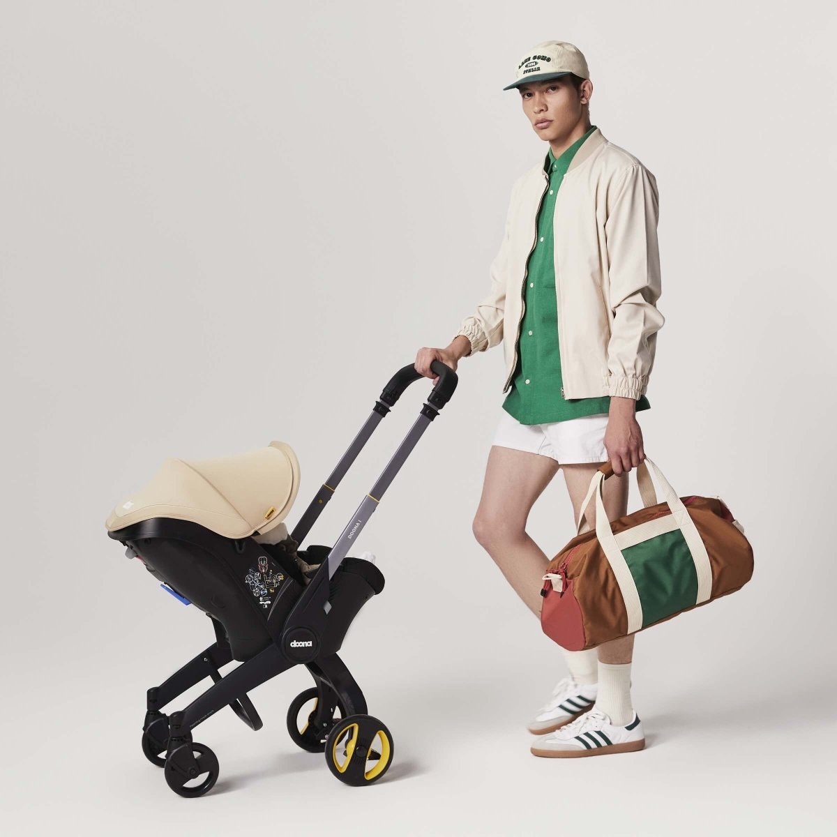 doona stroller and isofix Doona i Car Seat & Stroller + ISOFIX Base Sahara Sand