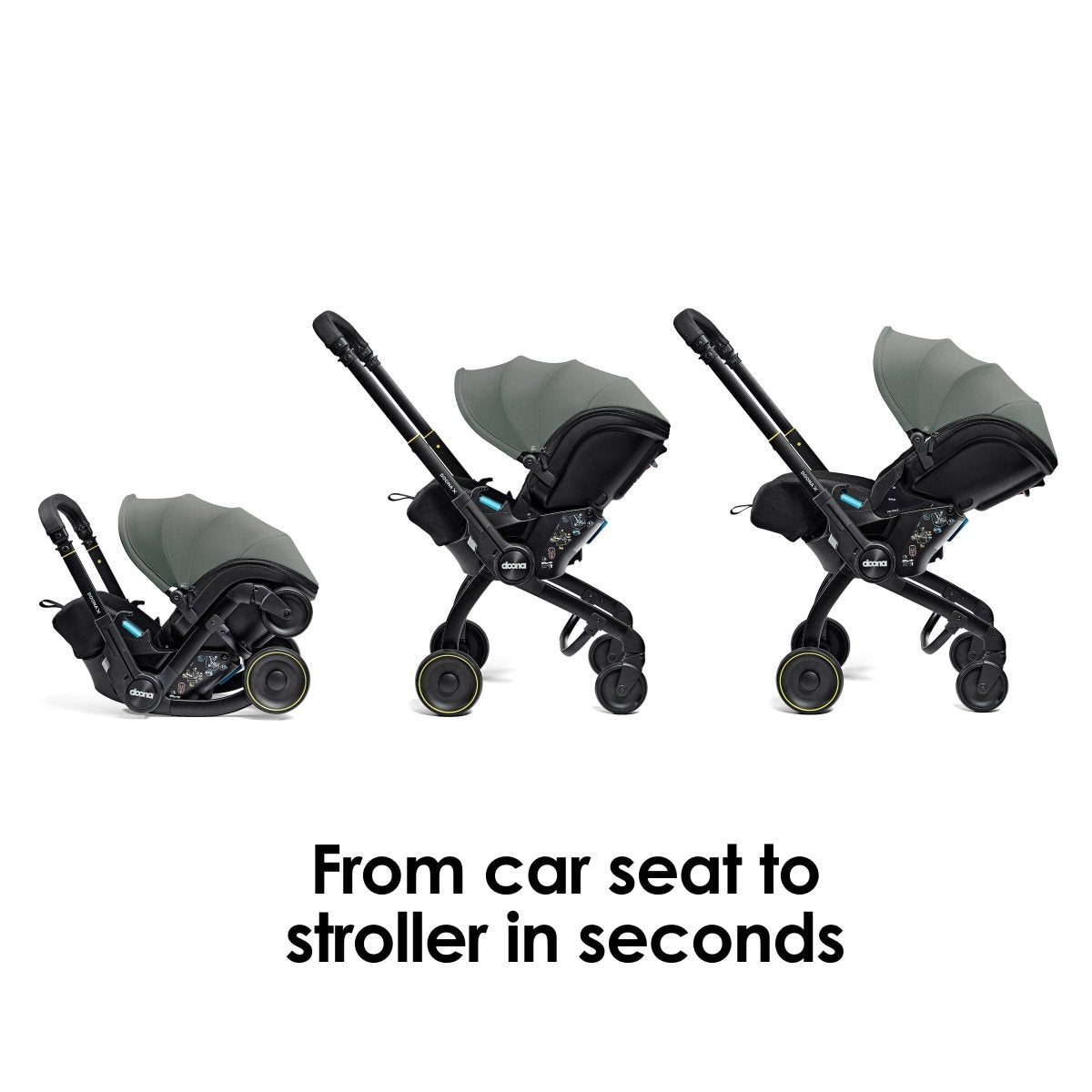 Doona X infant Car Seat & Stroller - Slate Green - For Your Little One