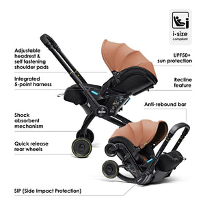 Doona X infant Car Seat & Stroller - Terracotta - For Your Little One
