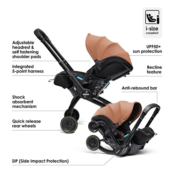 Doona X infant Car Seat & Stroller - Terracotta - For Your Little One