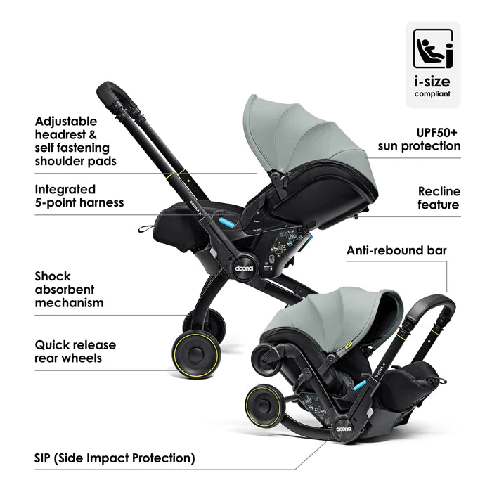 Doona X infant Car Seat & Stroller - Dusty Sage -  | For Your Little One