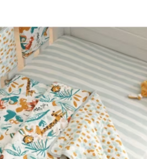 Tutti Bambini Cot/Cot Bed Coverlet - Run Wild - Clearance