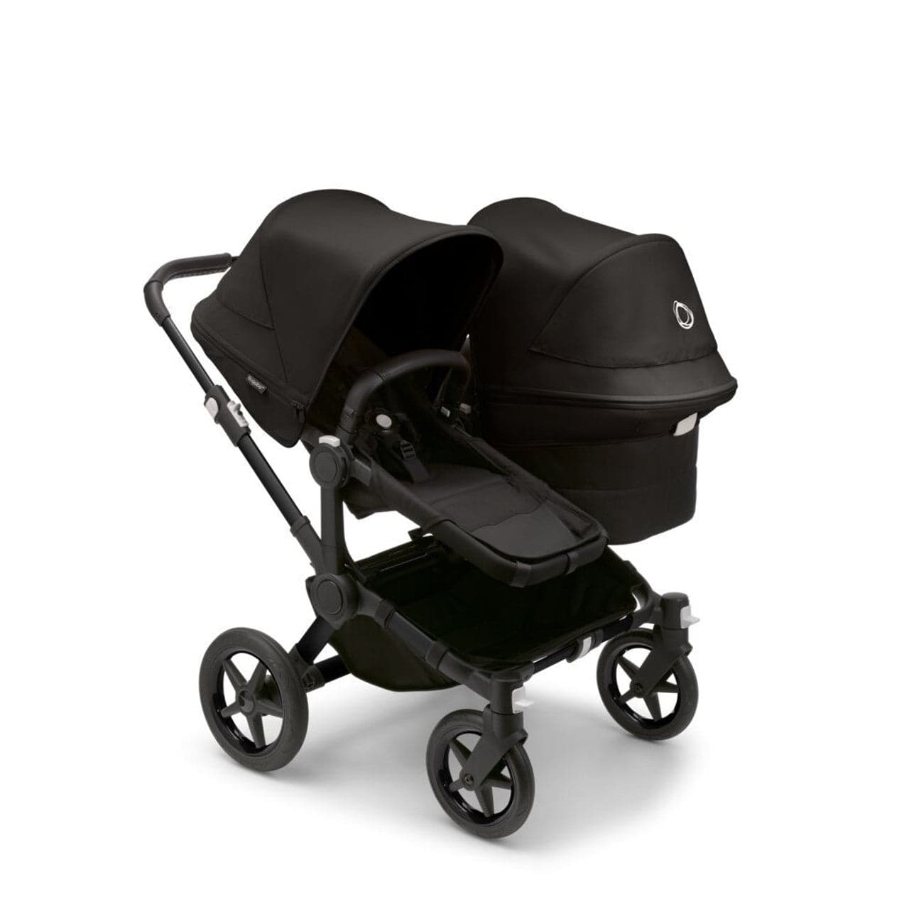 Bugaboo Donkey 5 Twin Complete Travel System + Turtle Air - Black/Midnight Black -  | For Your Little One