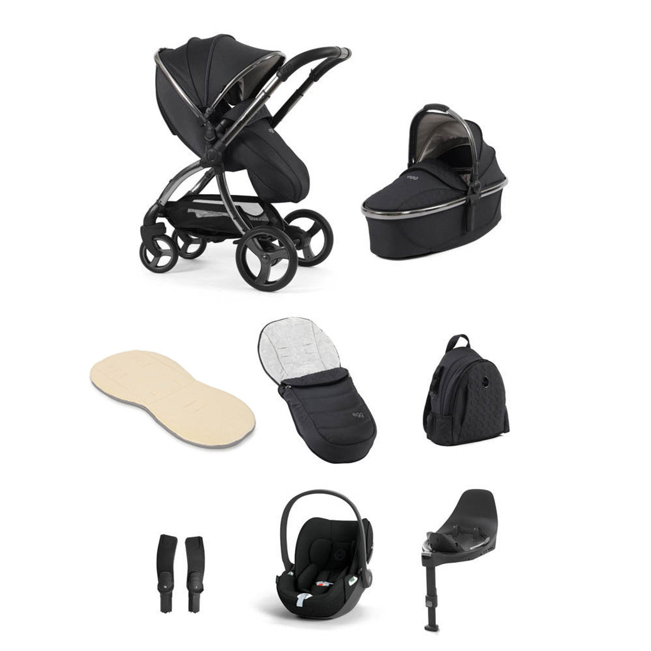 Egg® 3 Luxury Cloud T i-Size Travel System Bundle - Carbonite   