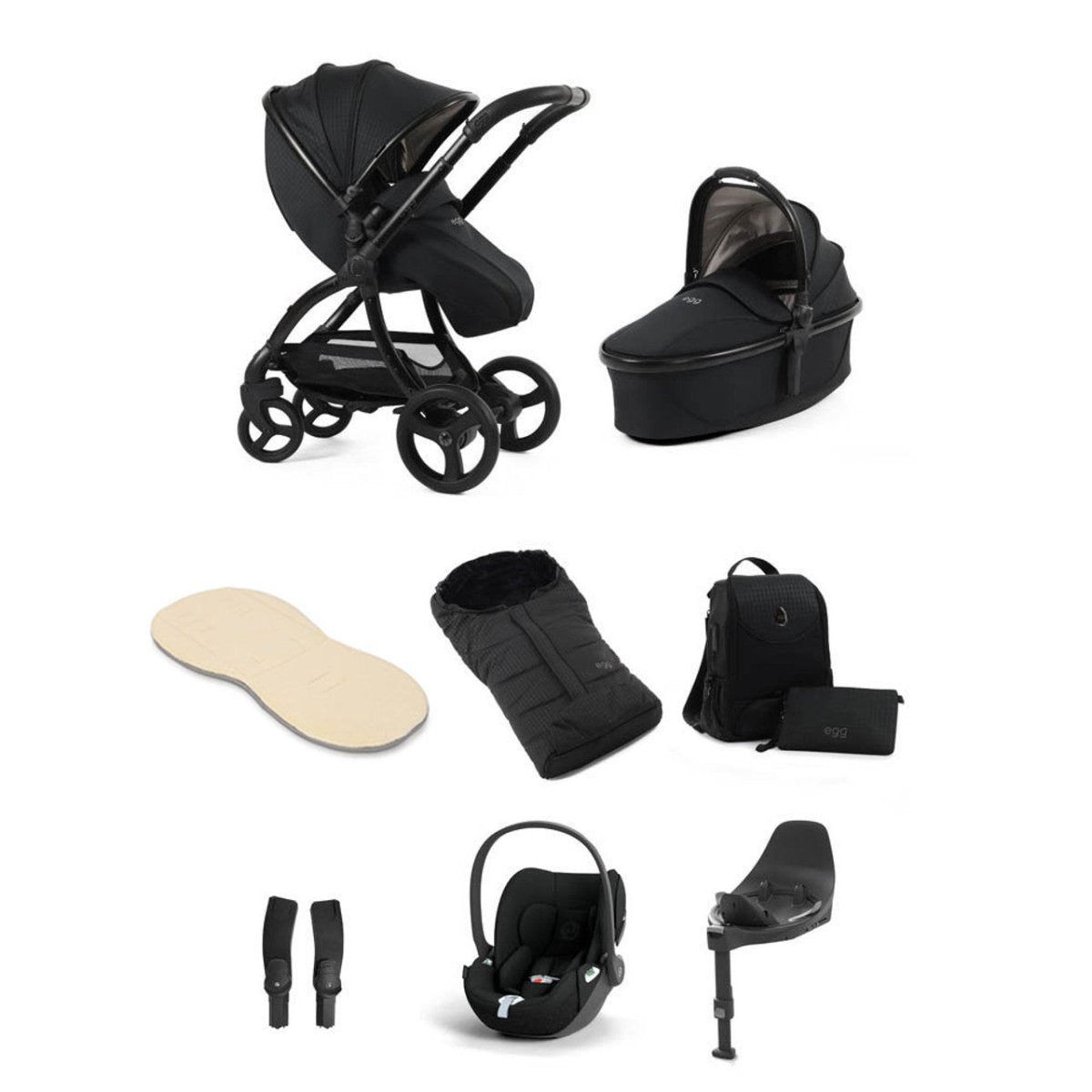 Egg® 3 Luxury Cloud T i - Size Travel System Special Edition Bundle - Houndstooth Black - For Your Little One