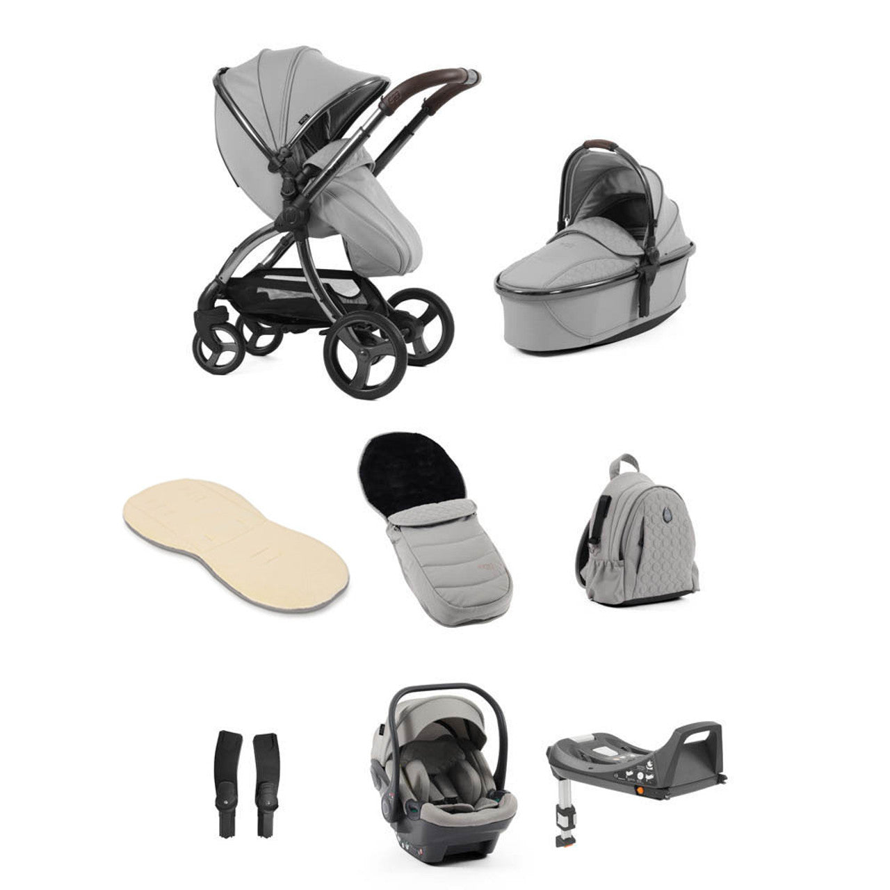 Egg® 3 Luxury Shell i-Size Travel System Bundle - Glacier -  | For Your Little One