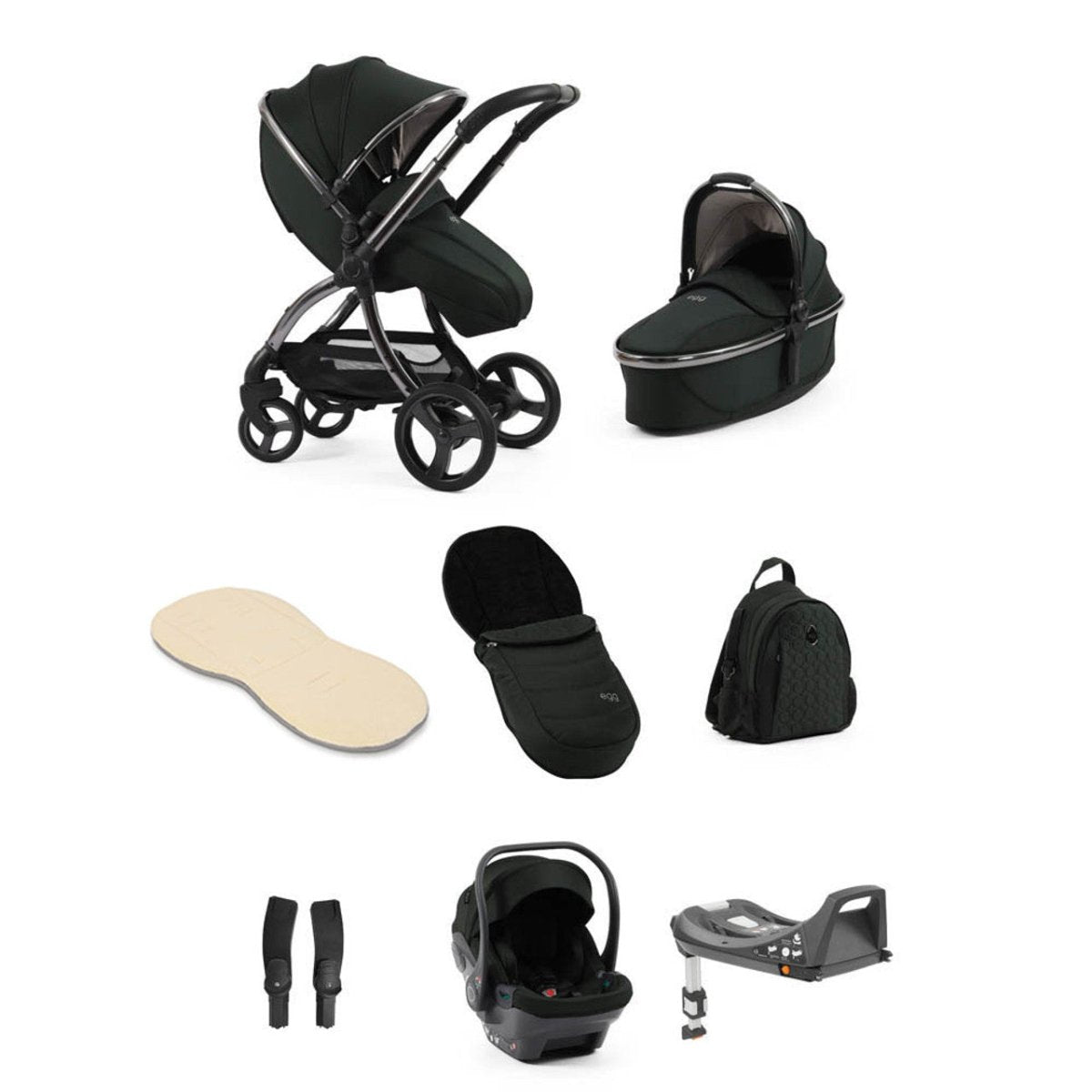 Egg® 3 Luxury Shell i - Size Travel System Bundle - Black Olive - For Your Little One