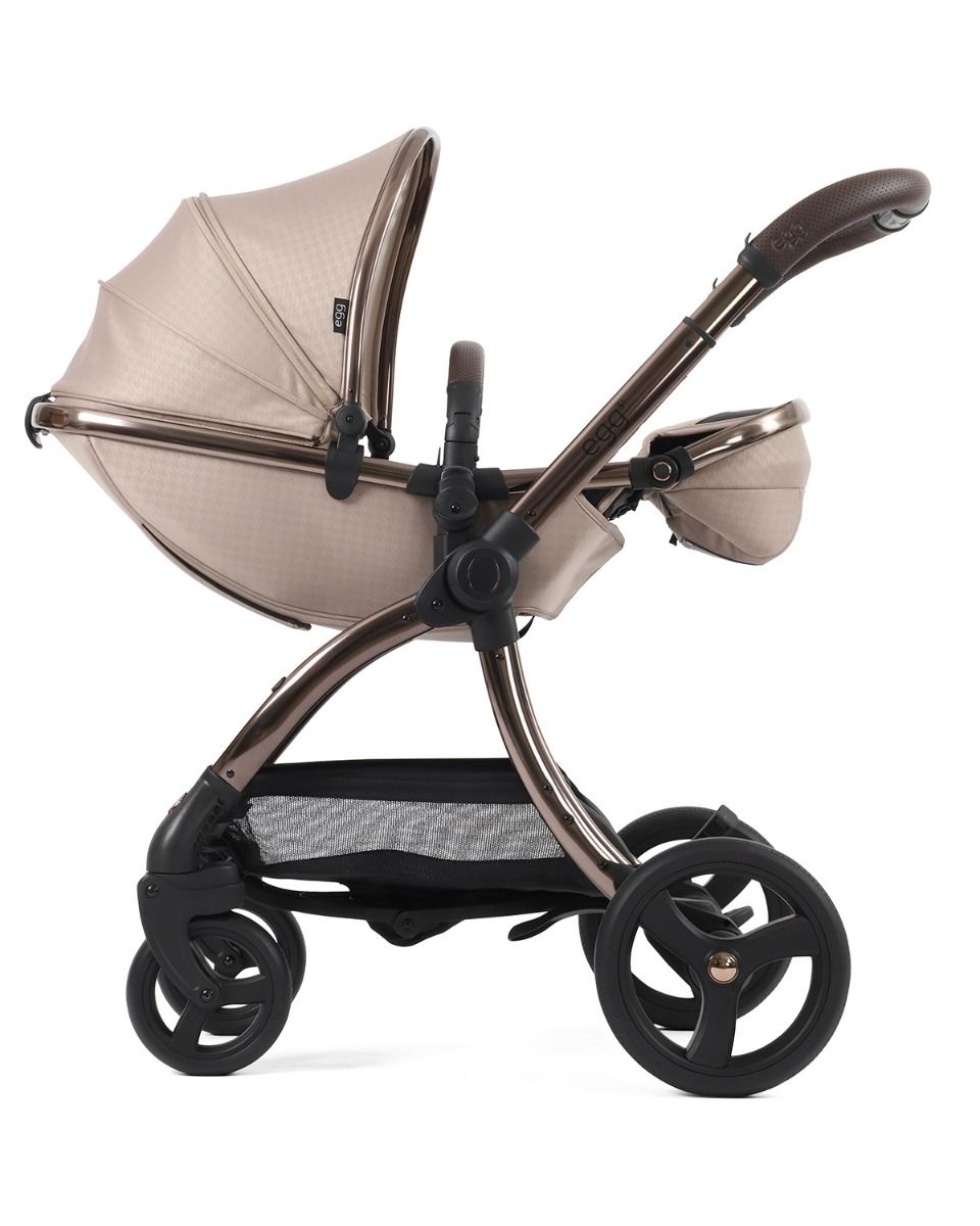 Egg® 3 Luxury Shell i - Size Travel System Bundle - Houndstooth Almond - For Your Little One