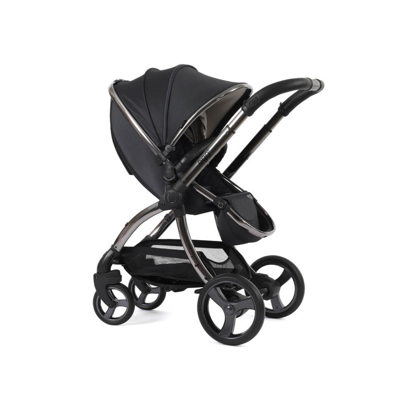 Egg® 3 Pushchair + Carrycot 2 in 1 Pram - Carbonite   