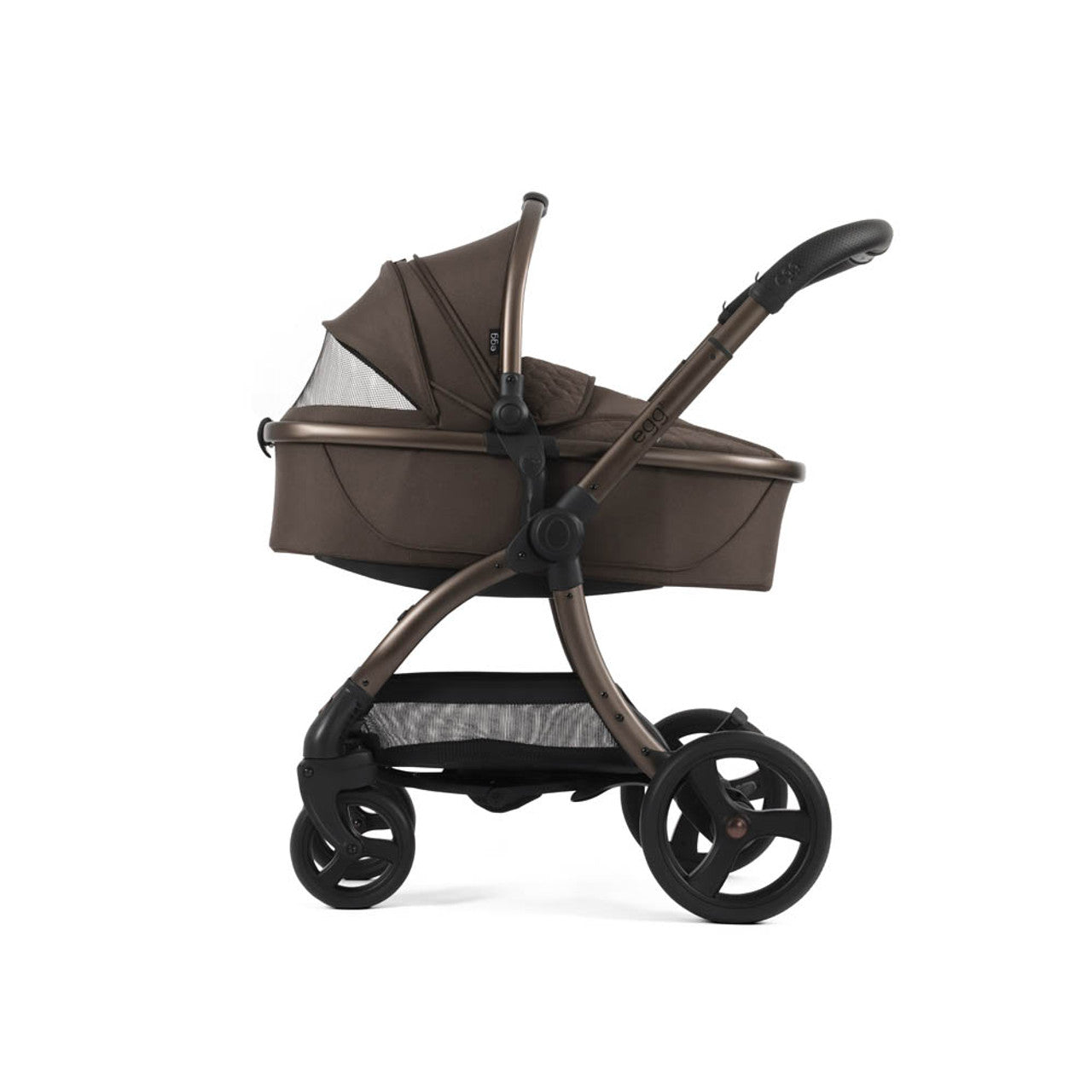 Egg® 3 Pushchair + Carrycot 2 in 1 Pram - Chocolate Velvet