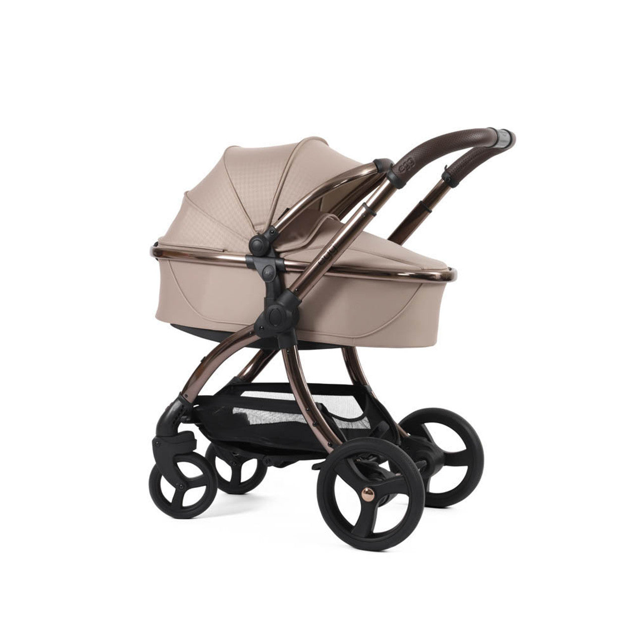 Egg® 3 Pushchair + Carrycot 2 in 1 Pram Special Edition - Houndstooth Almond   