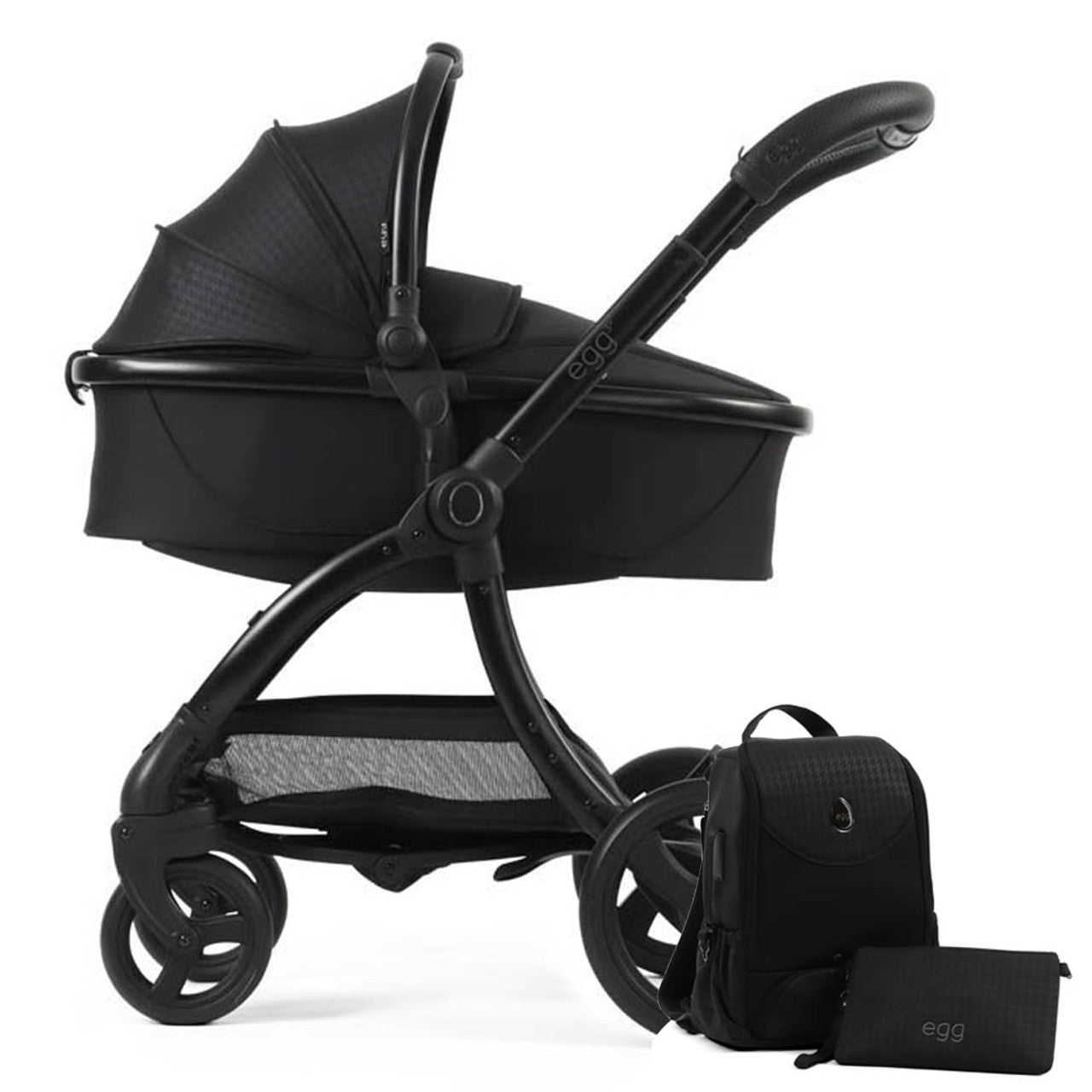 Egg® 3 Pushchair + Carrycot 2 in 1 Pram Special Edition - Houndstooth Black -  | For Your Little One