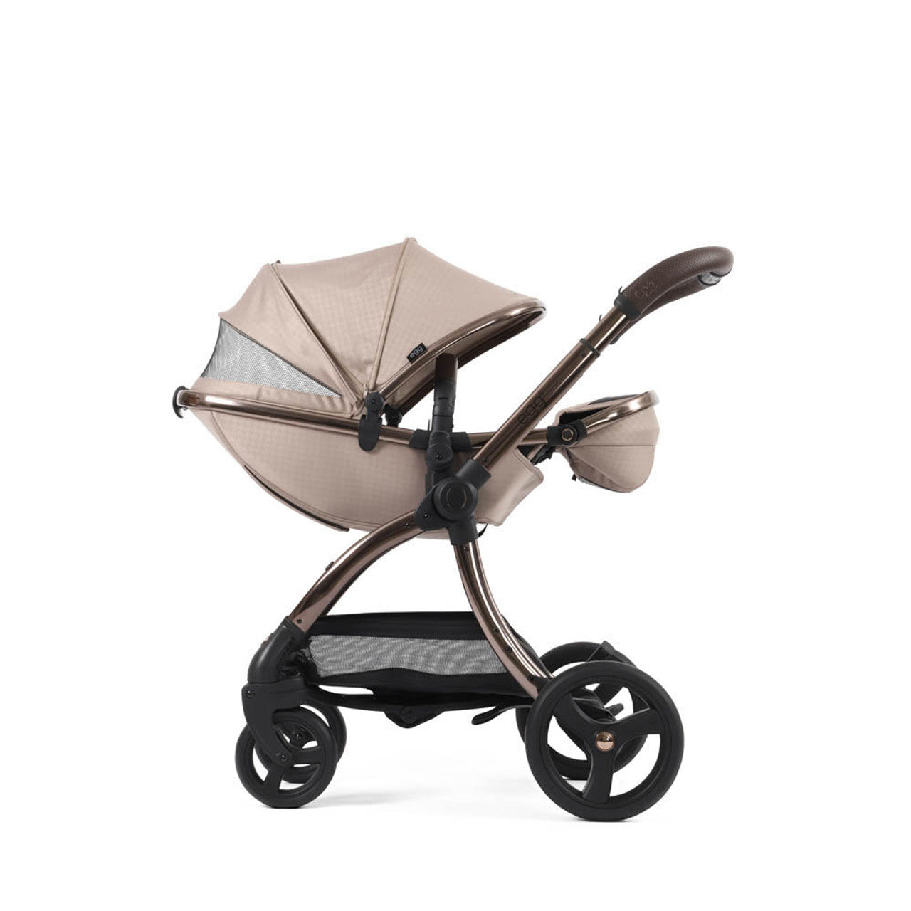 Egg® 3 Pushchair + Carrycot 2 in 1 Pram Special Edition - Houndstooth Almond   