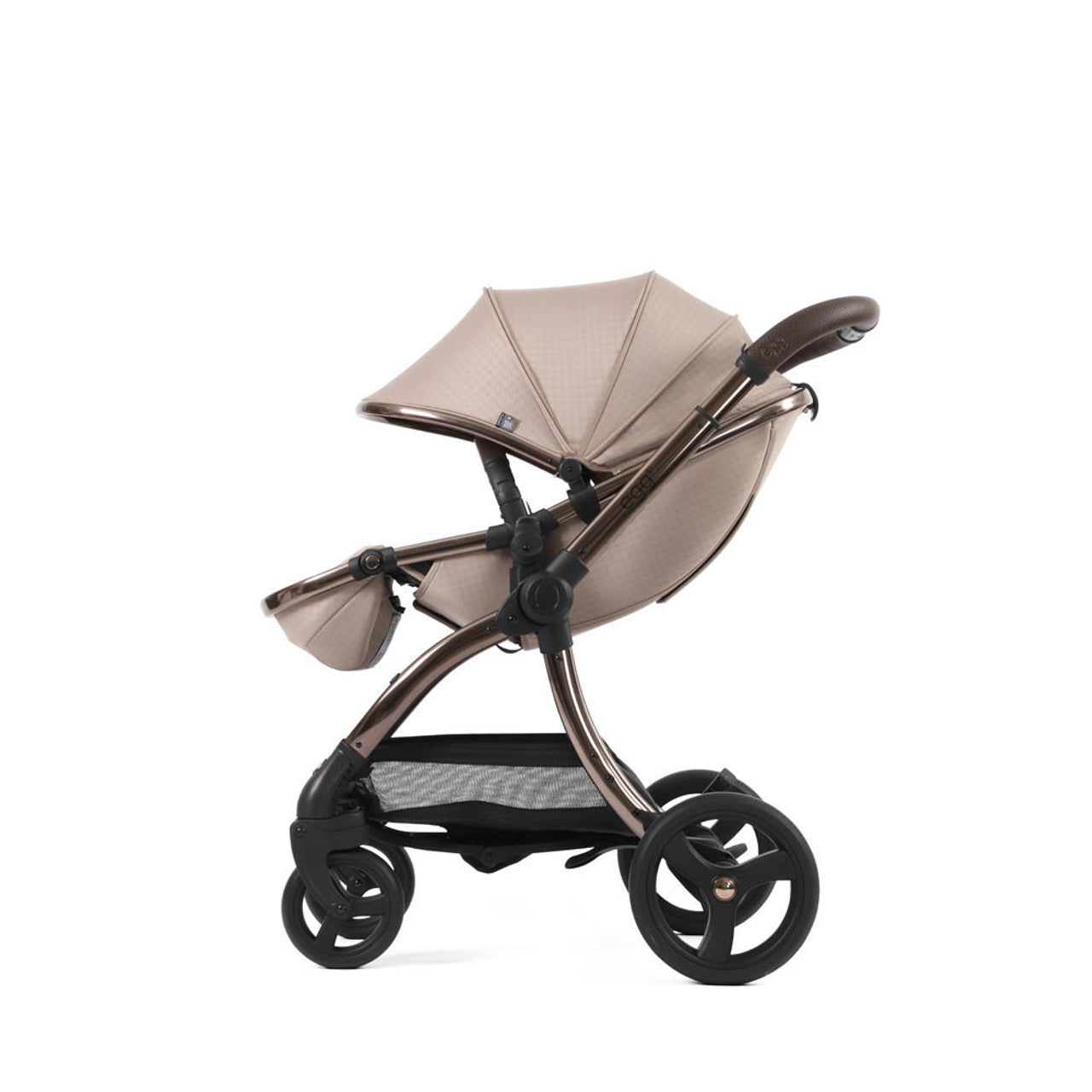 Egg® 3 Pushchair + Carrycot 2 in 1 Pram Special Edition - Houndstooth Almond   