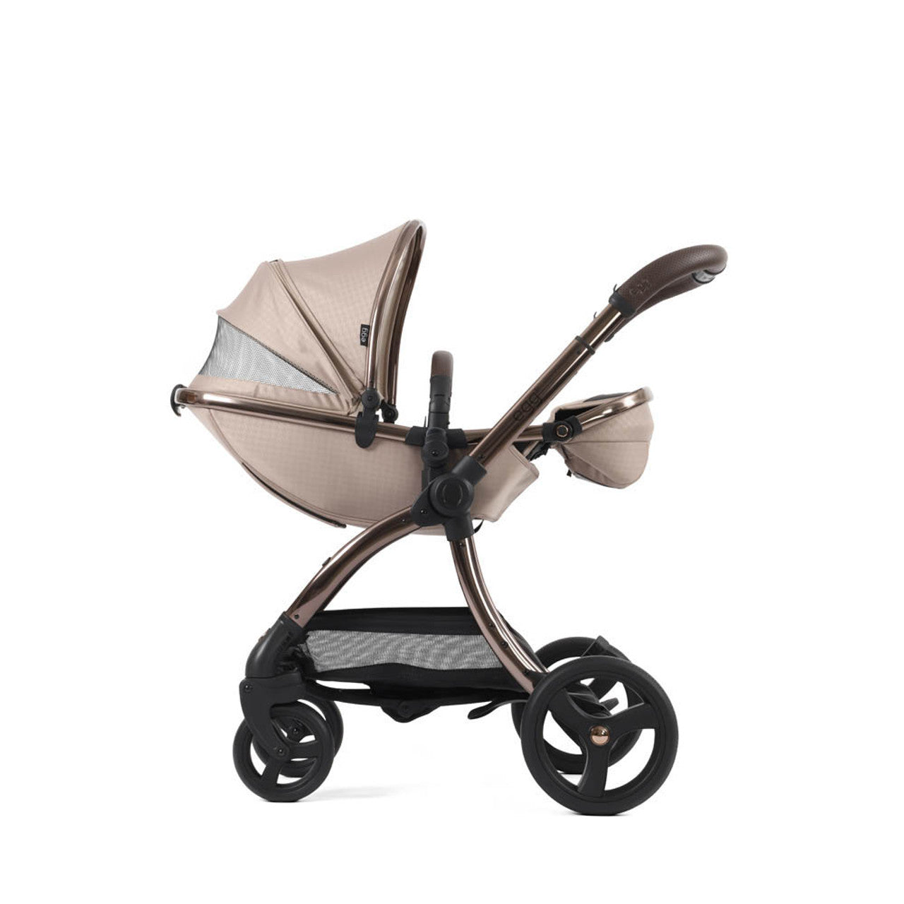 Egg® 3 Pushchair + Carrycot 2 in 1 Pram Special Edition - Houndstooth Almond   