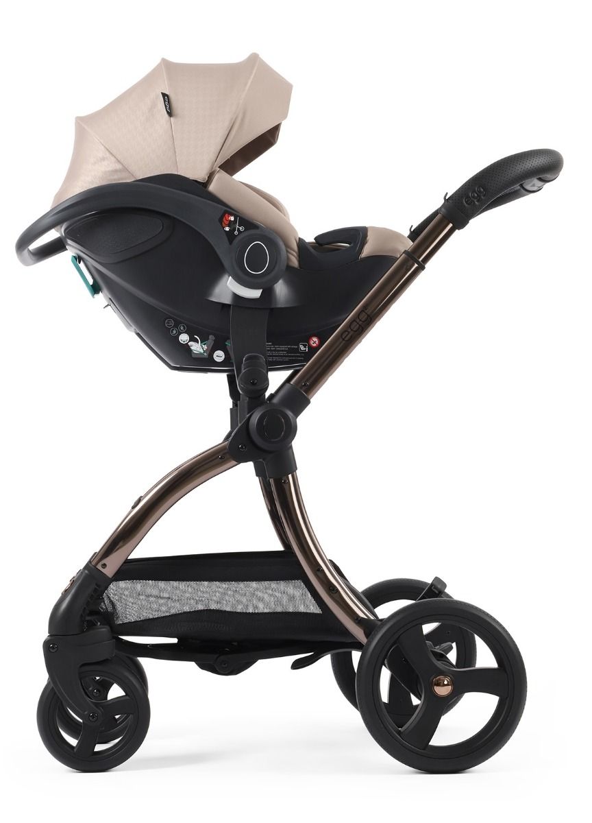 Egg® 3 Luxury Shell i-Size Travel System Bundle - Houndstooth Almond -  | For Your Little One