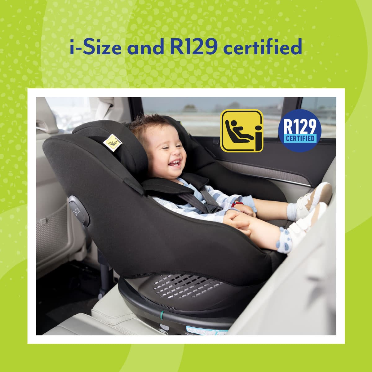 Graco Turn2Me DLX Isofix i-Size R129 Isofix Rotatong Car Seat - Midnight   